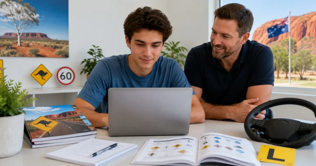 Learners Practice Test NT for Northern Territory - Learners Licence Test on Easy-Quizzz Australia driving license prep.