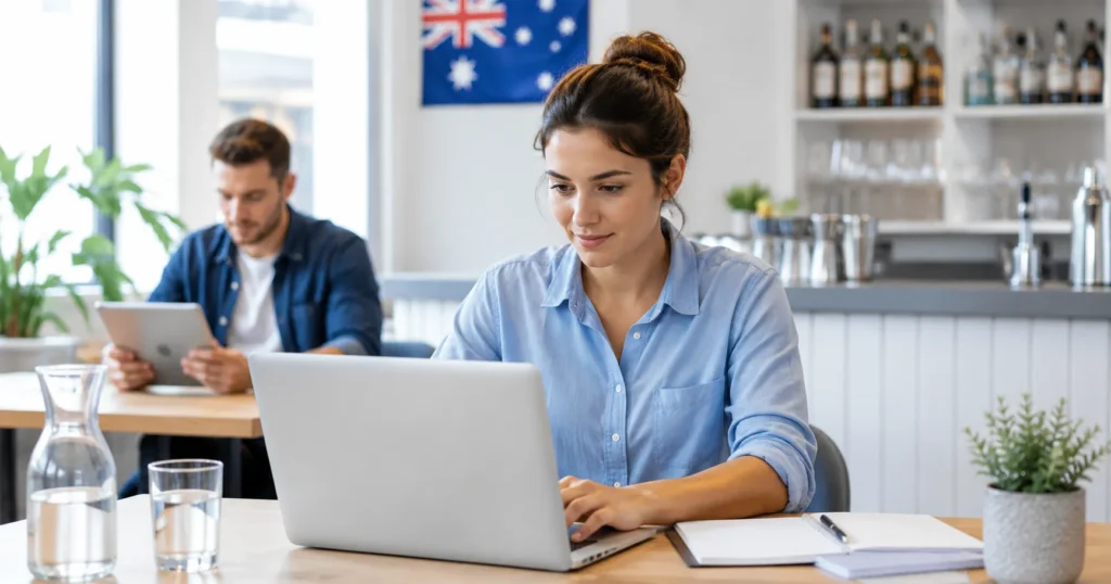 Australian RSA Practice Test certification assessment prep in a hospitality training setting with Easy-Quizzz