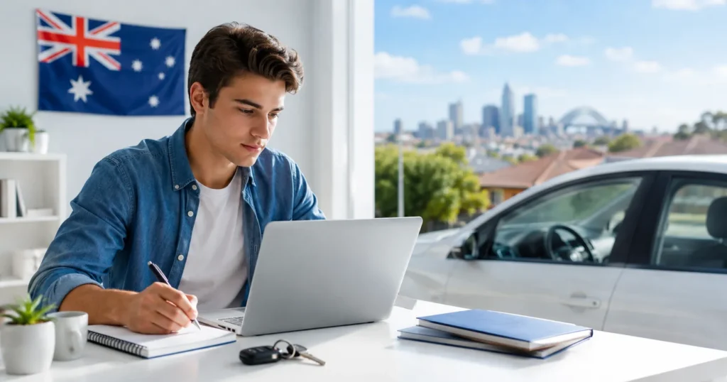 Australian learner preparing for the PREPL Practice Test with Easy-Quizzz driving license study materials and online quiz practice.