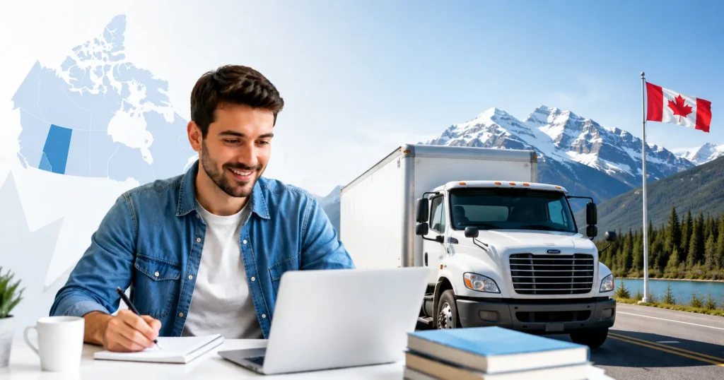 Professional learner preparing for the Canada British Columbia Class 4 Commercial Restricted driving knowledge test with Easy-Quizzz practice.