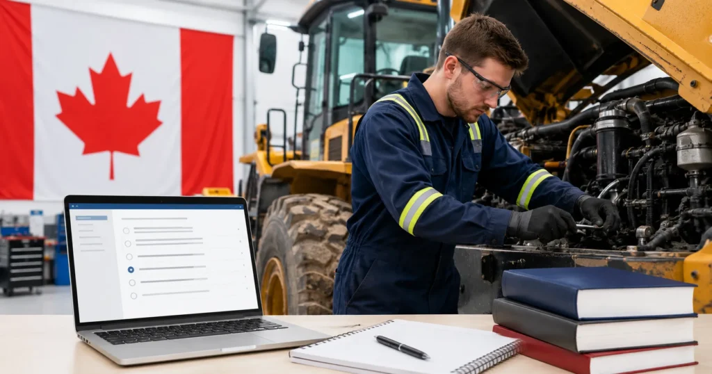 Easy-Quizzz Canada Heavy Duty Equipment Technician Practice Test for Red Seal Exam Practice Test certification with Heavy Duty Equipment Technician Online Test.