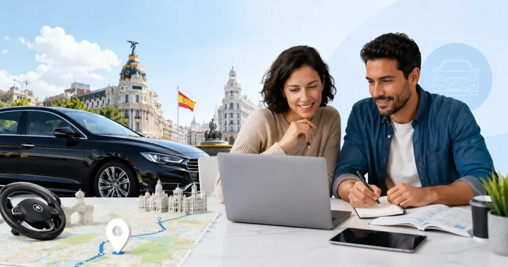 Preparación online de Easy-Quizzz para el Examen VTC Madrid, dentro de la categoría Carnet en España.