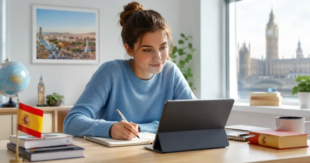 Easy-Quizzz United Kingdom Spanish Test for Language Educational Quiz practice and Spanish Quiz preparation.