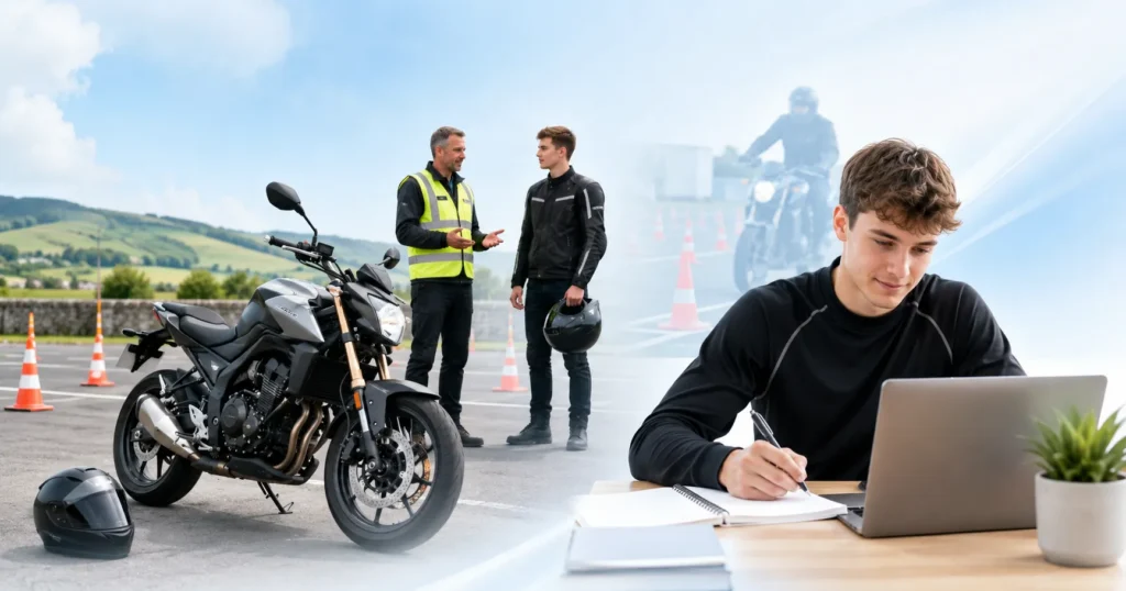 Category A2 Driving License Practice Test for Ireland License and Driving License preparation with Easy-Quizzz.