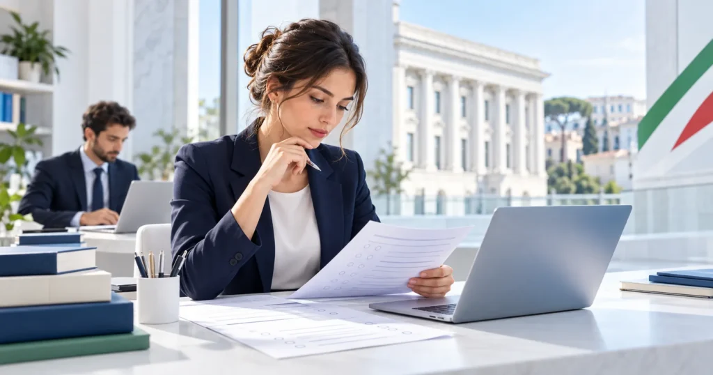 Candidata italiana prepara con Easy-Quizzz il concorso SNA 2026 per il 12° corso-concorso, 73 allievi e 61 dirigenti.