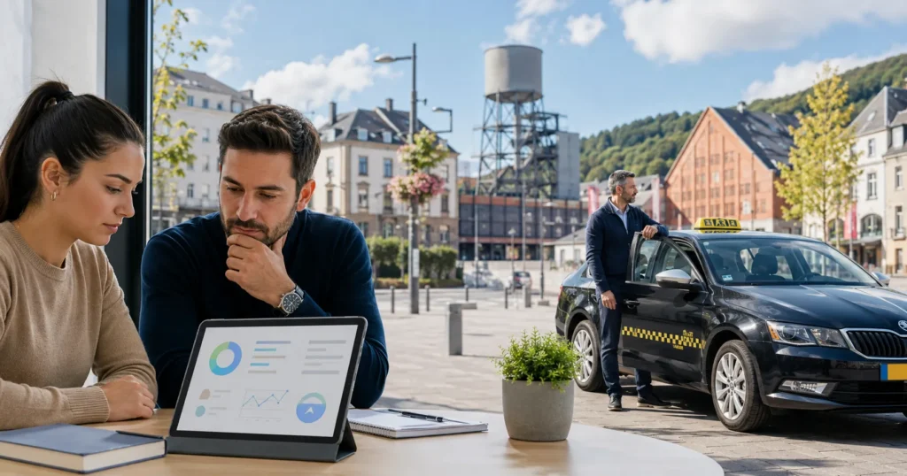 Easy-Quizzz Luxembourg Taxi Licence Practice Test Differdange for License Taxi Examen Quiz preparation.