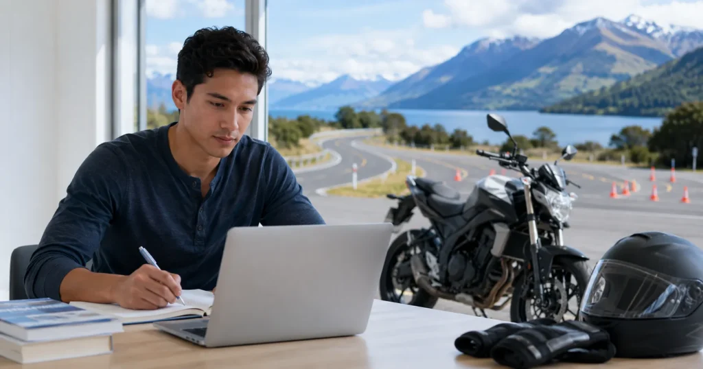 Easy-Quizzz New Zealand driving license practice for Class 6 Motorcycle Licence Practice Test and Class 6 Licence Test.