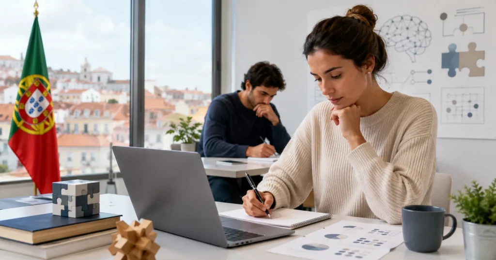 Easy-Quizzz Portugal para Critical Reasoning Test (Inglês) em Teste de aptidão e Teste de emprego.