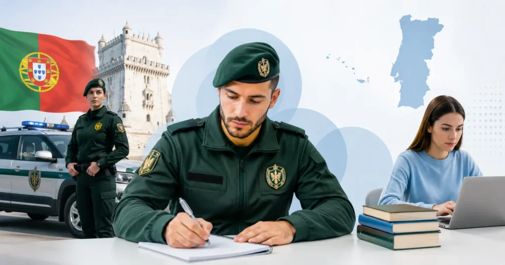 teste Guarda Nacional Republicana em Portugal, área de Segurança Nacional e preparação GNR