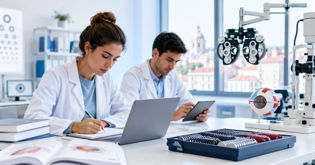 Preparação para o exame licenciatura optometria e Exame da Licenciatura em Optometria em Portugal
