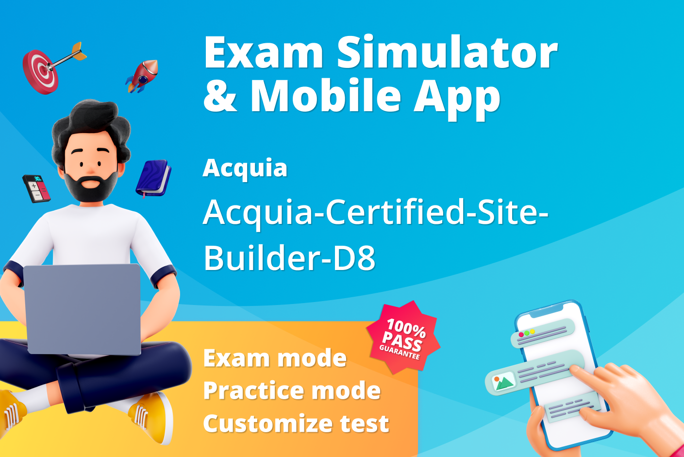 Acquia Certified Site Builder D8 mock exam questions for Australian audience