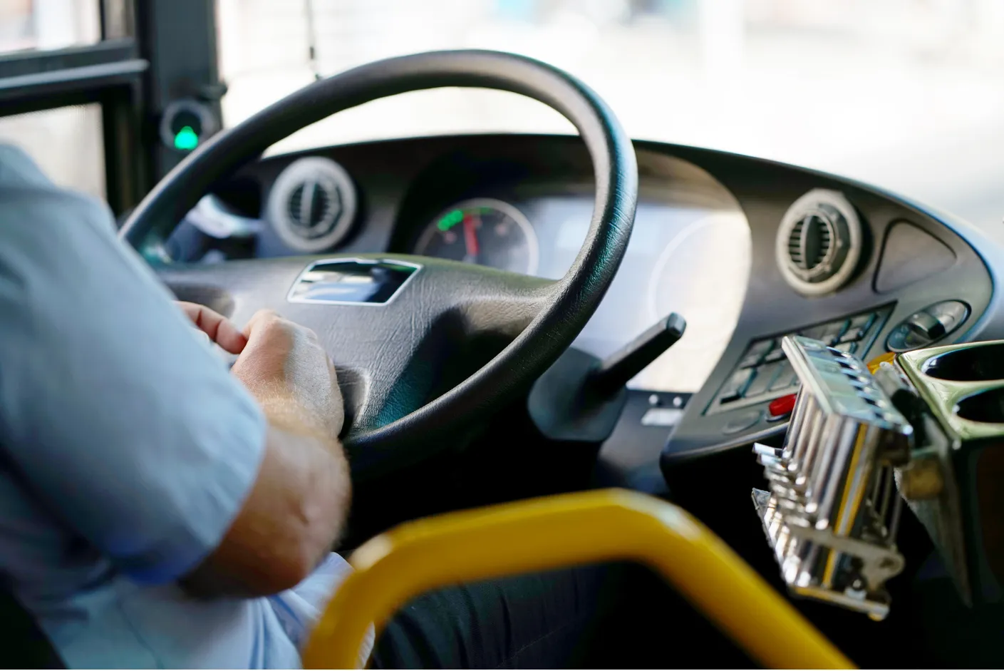Busfahrer und Bus Führerschein Prüfung Absolvierung