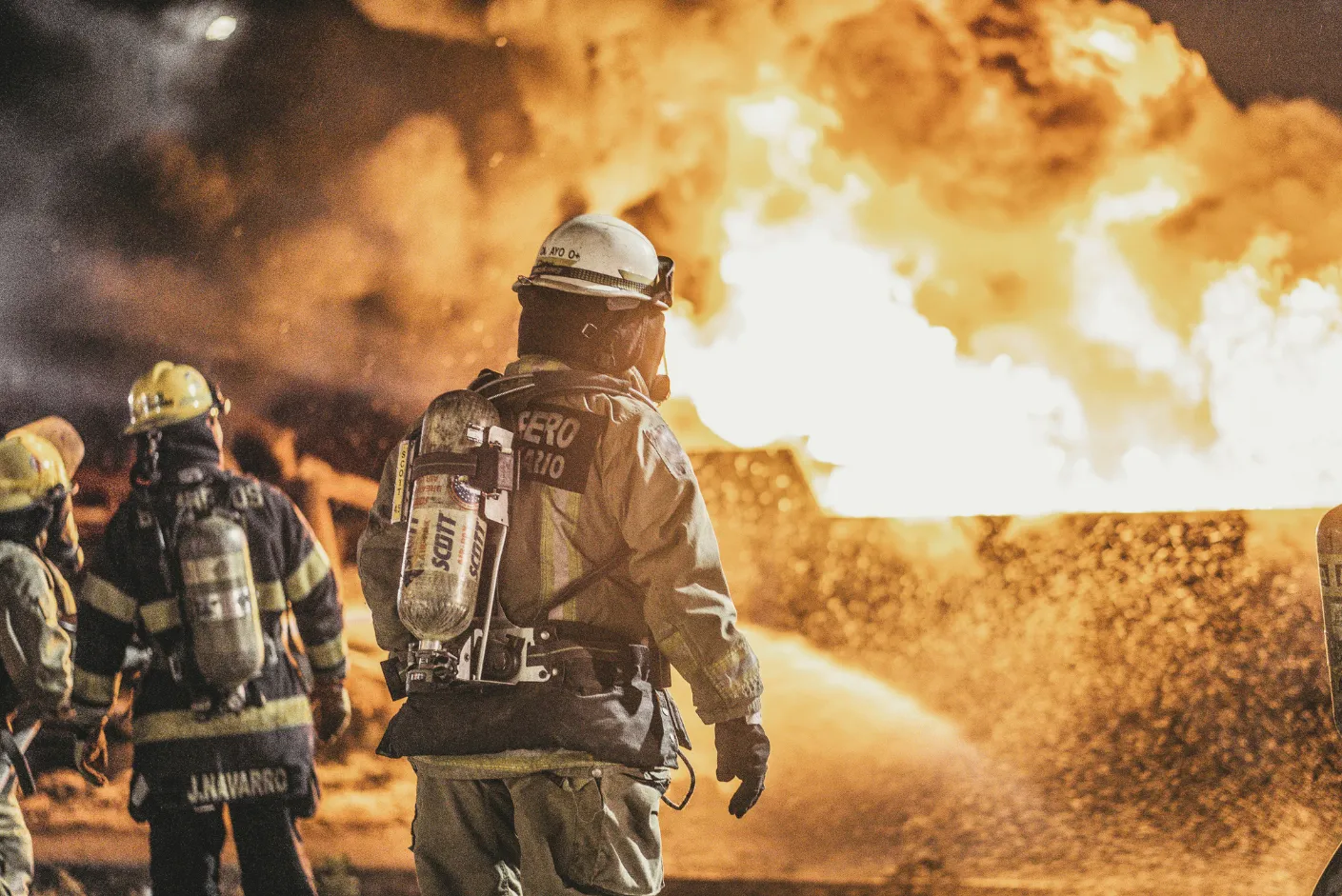 Participante en una prueba física de las oposiciones bomberos y test bomberos