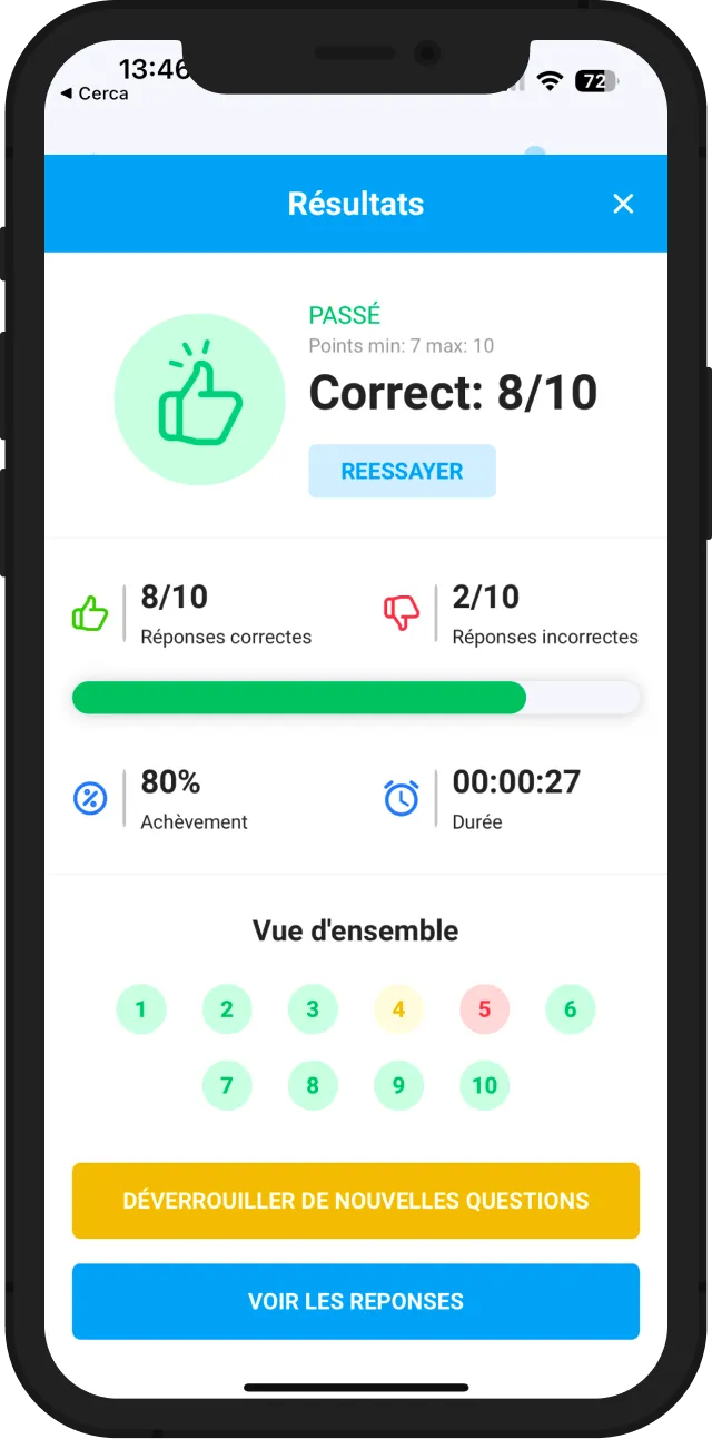 Apprenez de vos erreurs et réussissez le test !