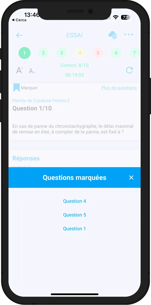 Soulignez les questions sur votre Alpha Army Test (Anglaise) PDF, ou enregistrez les questions auxquelles vous ne pouvez pas répondre via notre application.