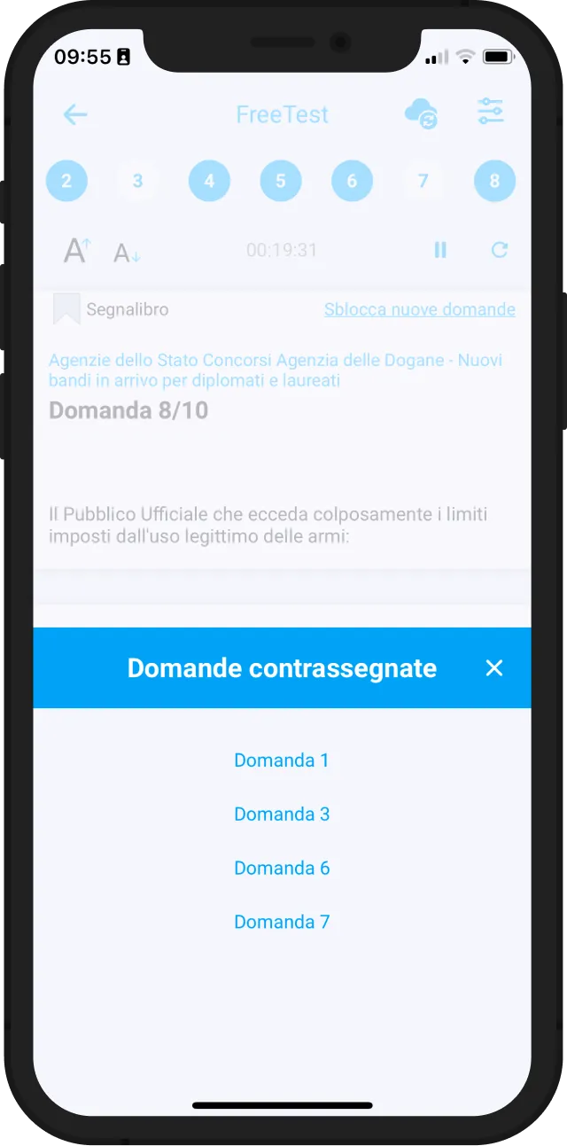 Sottolinea le domande sul tuo 1030 allievi marescialli 2021 (93 corso) PDF, Oppure salva le domande a cui non sai rispondere tramite la nostra App.