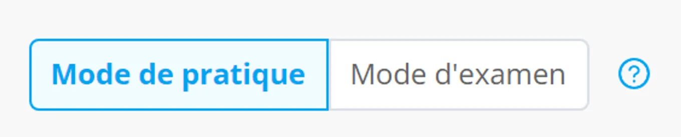 Test pratique en mode examen Ecoles