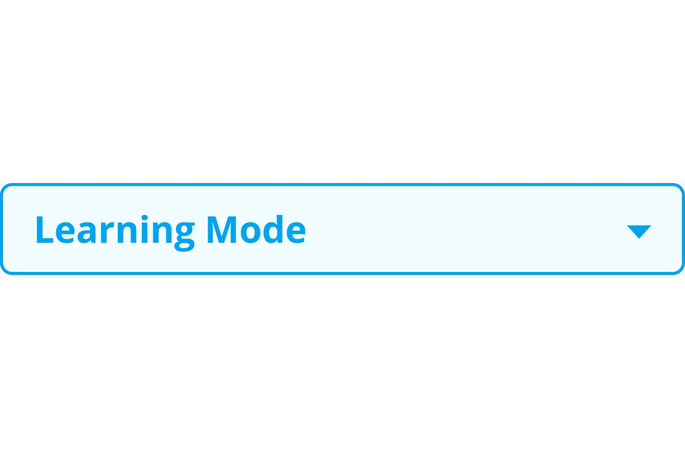 There is a screenshot of learning mode selector of License Test practice test