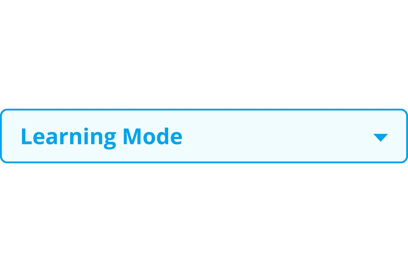 Learning mode selector of Beta Army Test practice test