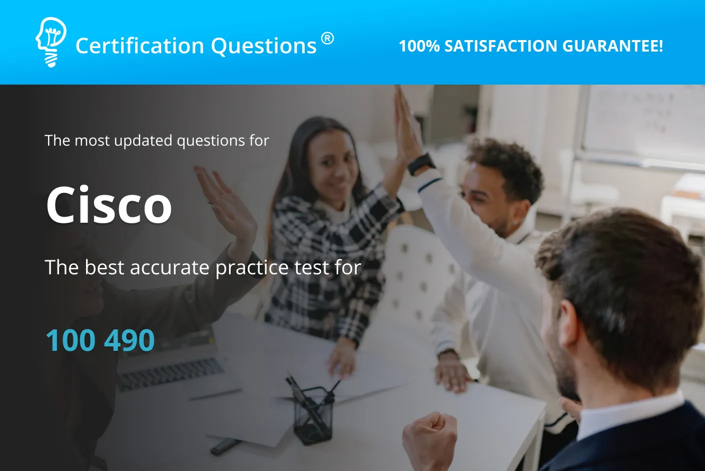 This image represents the Cisco 100 490 Practice Test
