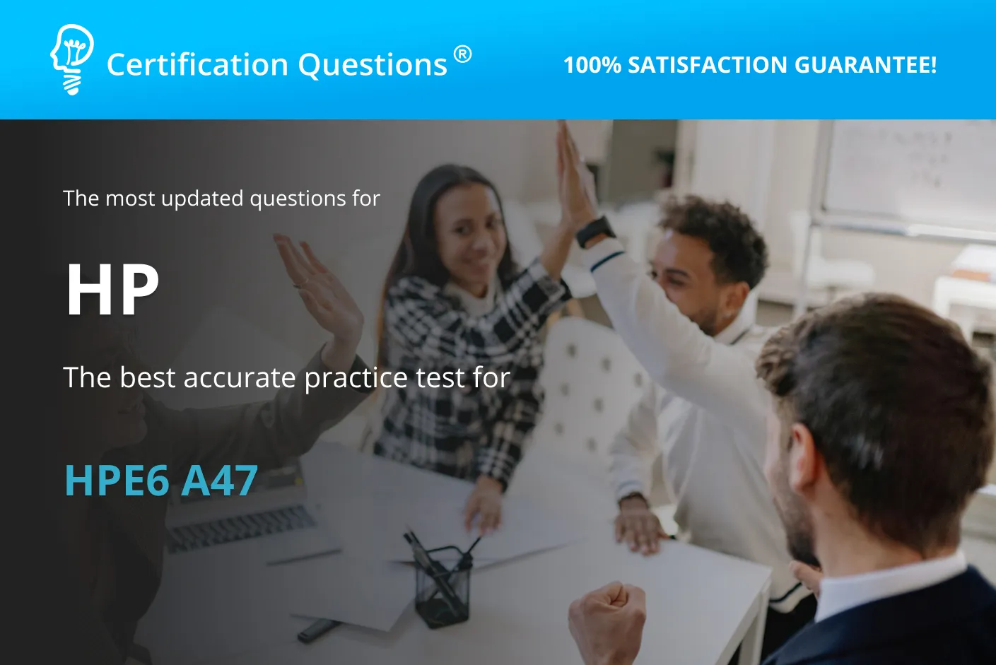 This image represents the study guide of the HPE6-A47 exam questions This image represents the study guide of the HPE6-A47 exam questions