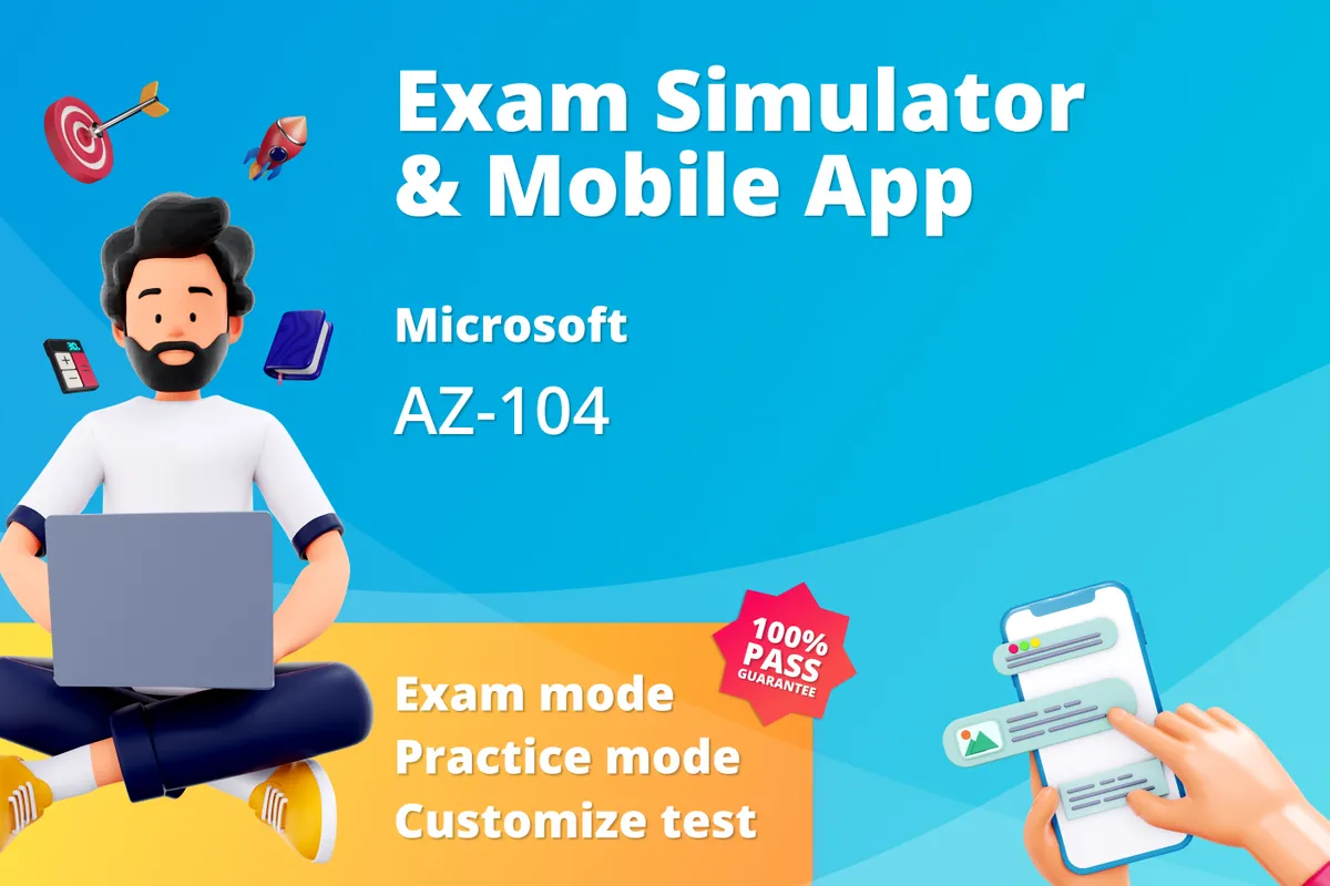 This image represents the az 104 practice test in USA