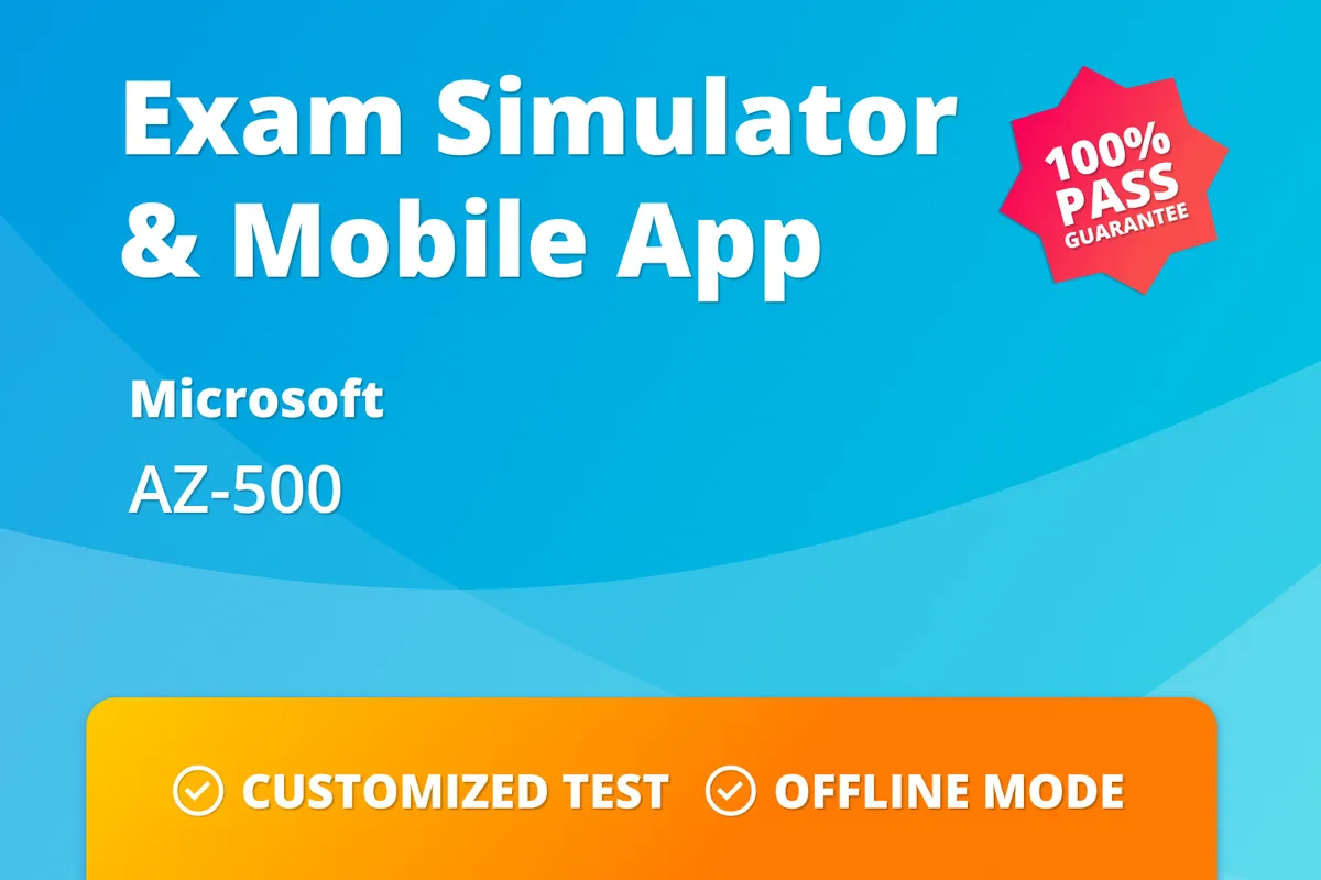 This image is related to AZ 500 Practice Test in the USA