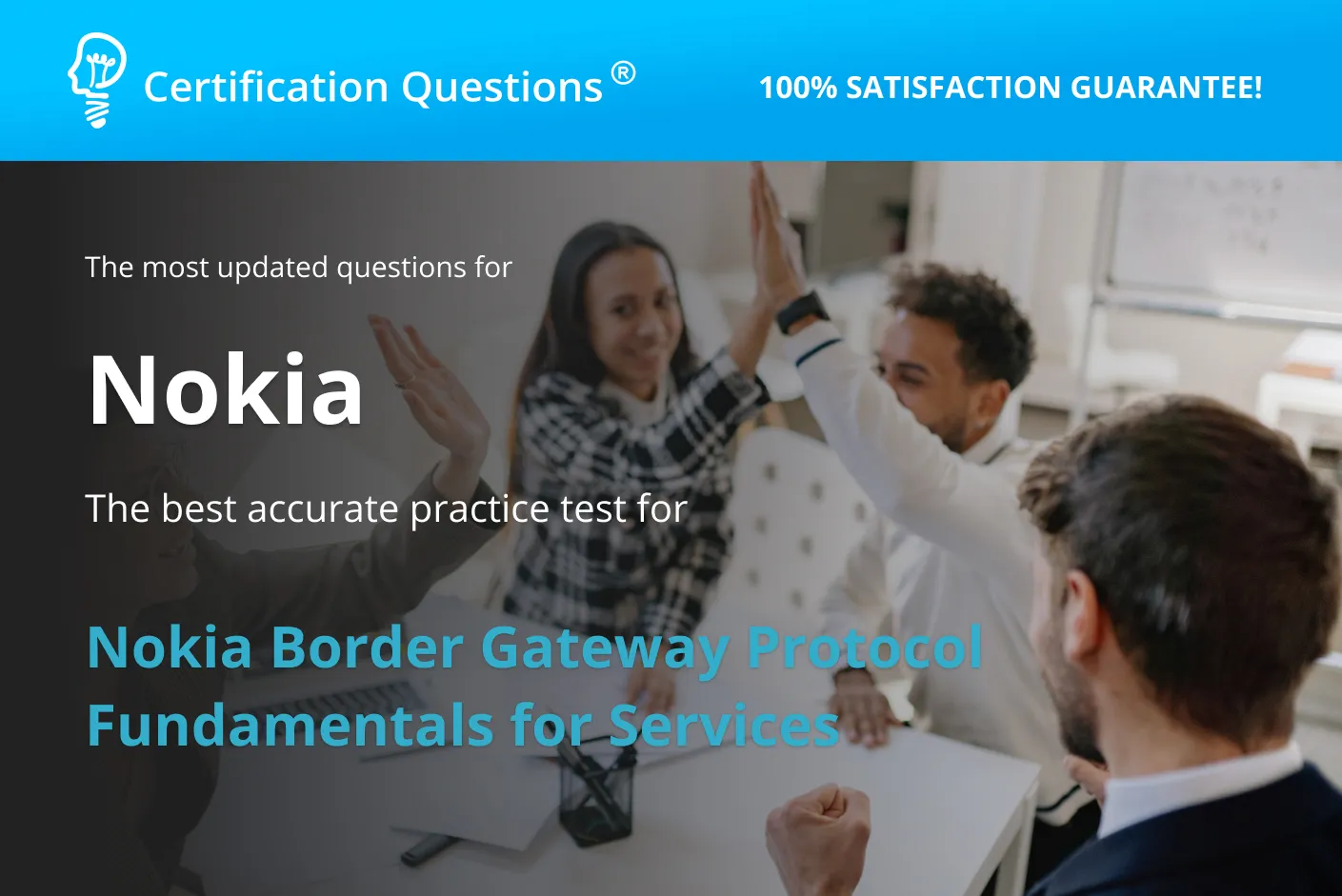 Here is image for the Nokia Border Gateway Protocol Fundamentals for Services practice test
