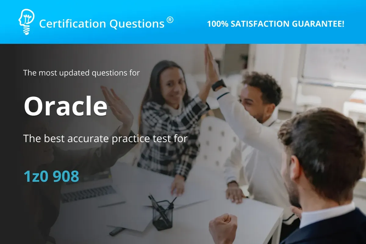 This image is related to 1z0 908 practice test in USA