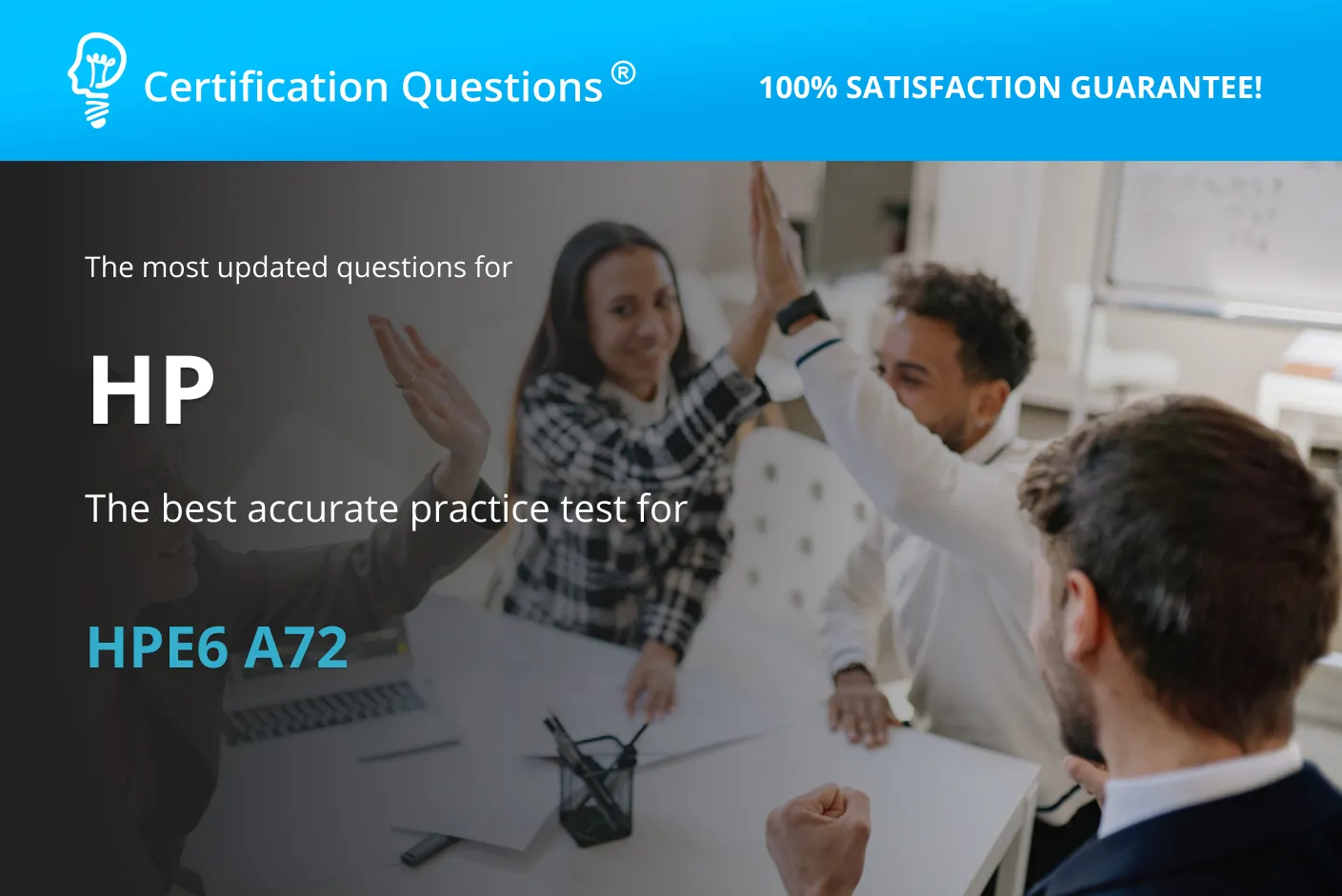 This image represents the HPE6-A72 Exam Questions in USA