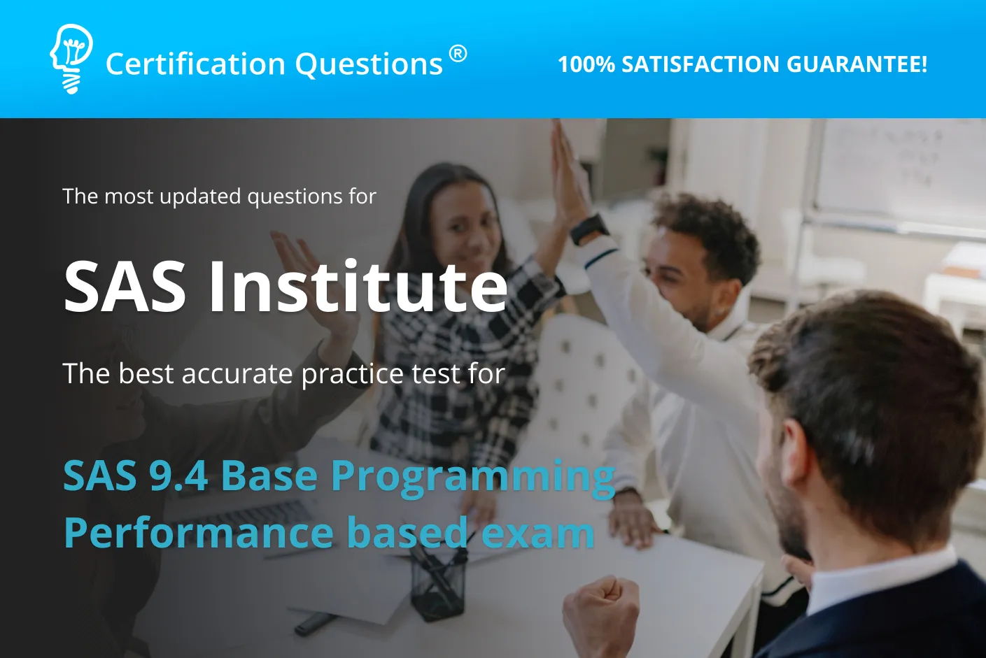 This image is represents BASE SAS certification exam questions