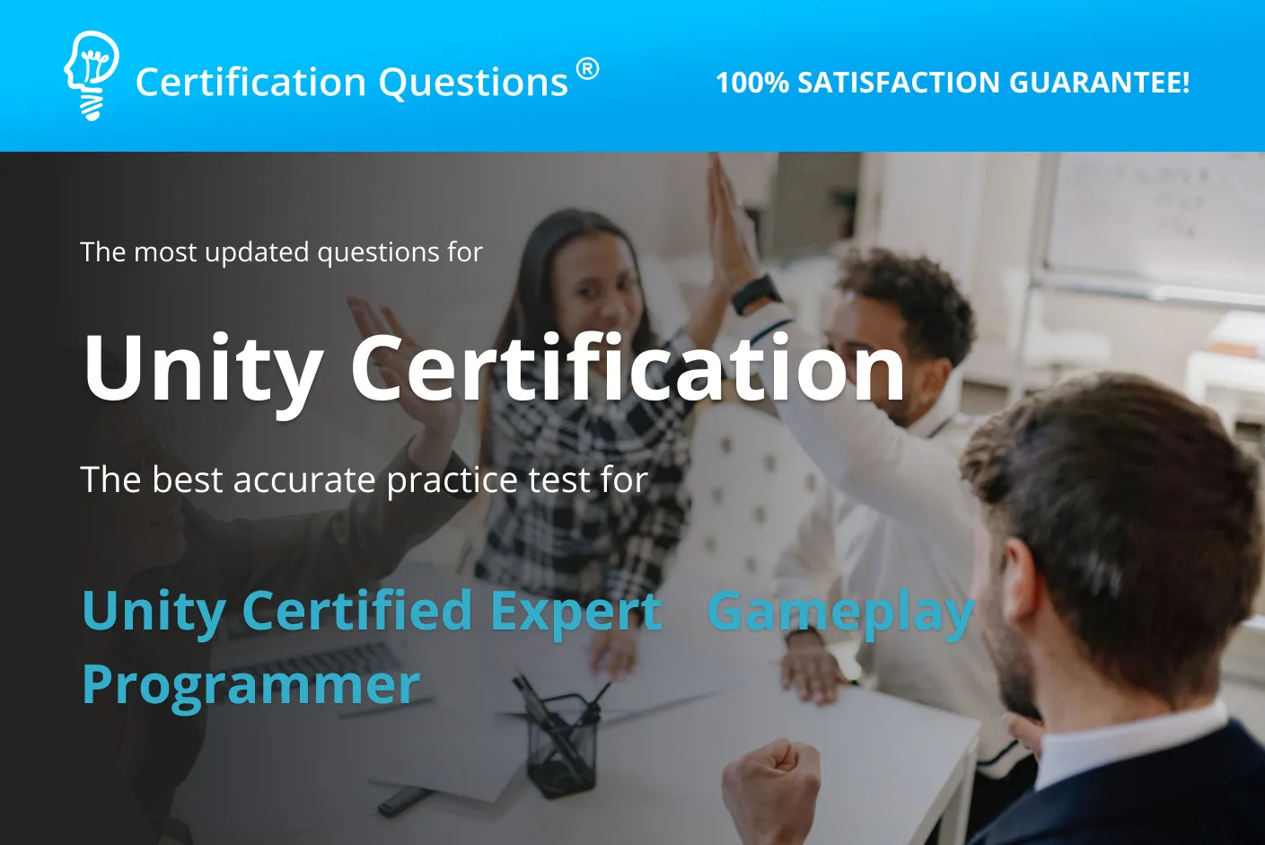 This image represents the unity certified professional programmer practice test