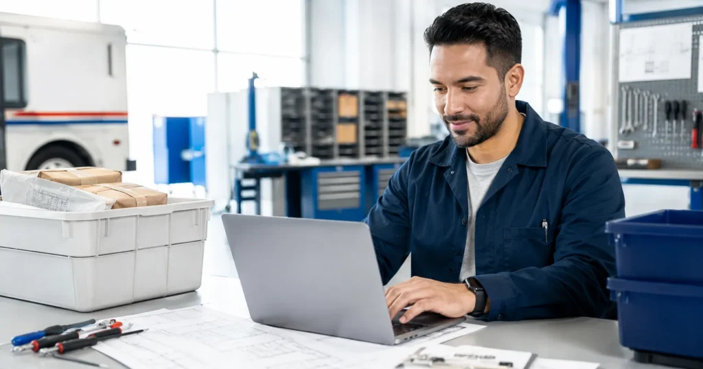 Easy-Quizzz US Public Service USPS 955 Exam image for employment test practice and online quiz preparation.
